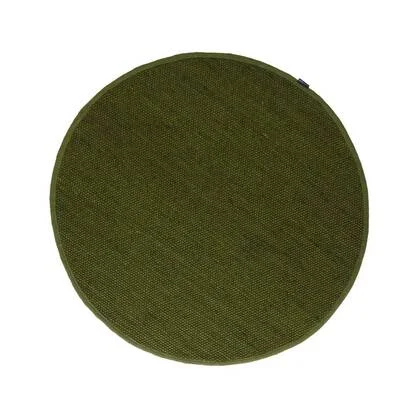 Nordic Weavers Rond wollen vloerkleed Lett - groen - 120 cm