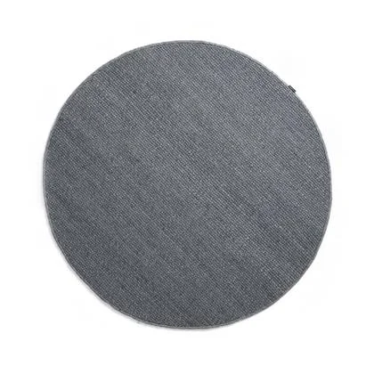 Nordic Weavers Rond wollen vloerkleed Lett - staalblauw - 300 cm rond