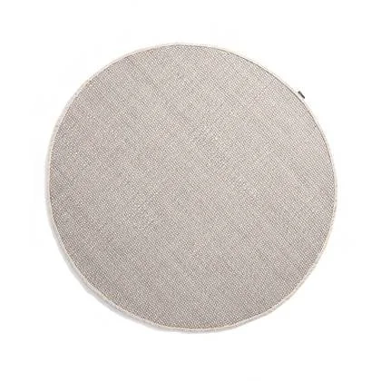 Nordic Weavers Rond wollen vloerkleed Lett - wit - 160 cm rond