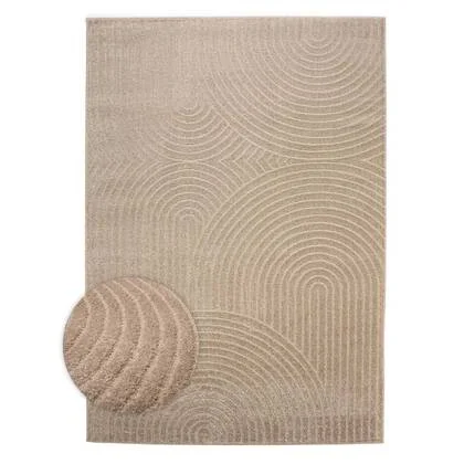 Nordic Weavers Scandinavisch vloerkleed - Contour Curve beige -