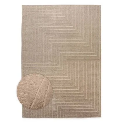 Nordic Weavers Scandinavisch vloerkleed - Contour Edge beige - 300x400