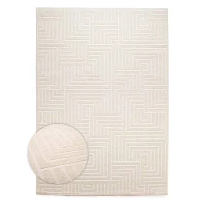 Nordic Weavers Scandinavisch vloerkleed - Contour Gem crème - 300x400