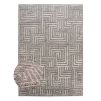 Nordic Weavers Scandinavisch vloerkleed - Contour Gem grijs - 200x300