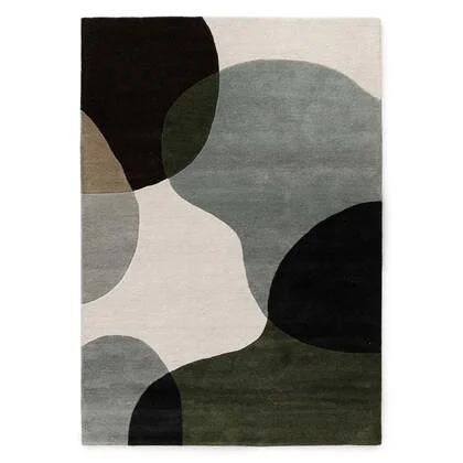 Nordic Weavers Wollen vloerkleed - Dune groen - 160x230 cm