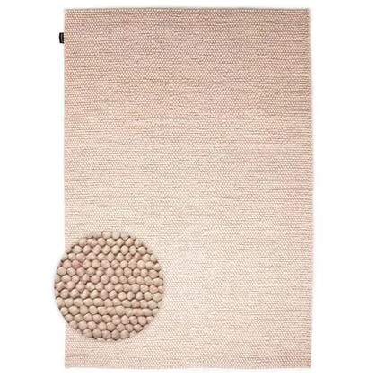 Nordic Weavers Wollen vloerkleed - Fjell crème|roze - 160x240 cm
