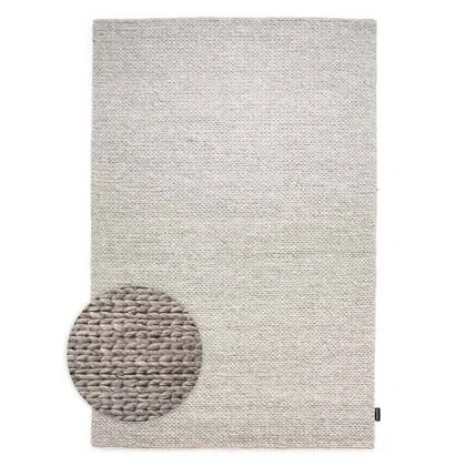 Nordic Weavers Wollen vloerkleed - Hyssing lichtgrijs - 200x300 cm