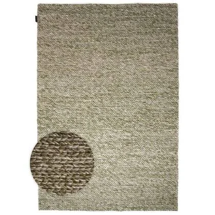 Nordic Weavers Wollen vloerkleed - Hyssing olijfgroen - 240x340 cm