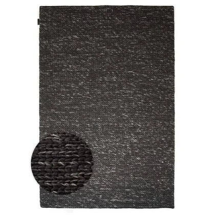Nordic Weavers Wollen vloerkleed - Hyssing zwart - 240x340 cm