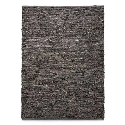 Nordic Weavers Wollen vloerkleed Lett - grijs|bruin - 160x230 cm