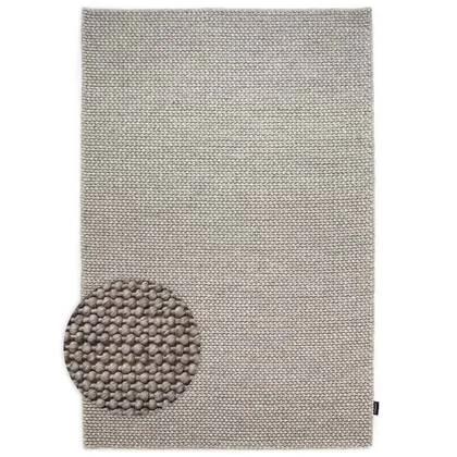 Nordic Weavers Wollen vloerkleed - Løkke lichtgrijs - 160x240 cm