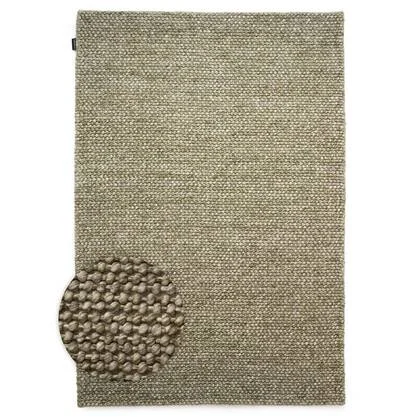 Nordic Weavers Wollen vloerkleed - Løkke olijfgroen - 240x340 cm