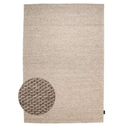 Nordic Weavers Wollen vloerkleed - Vridning zandkleur - 200x300 cm