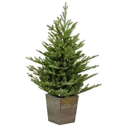 Nordmann kunstkerstboom - 91 cm - groen - Ø 76 cm - 668 tips - 100