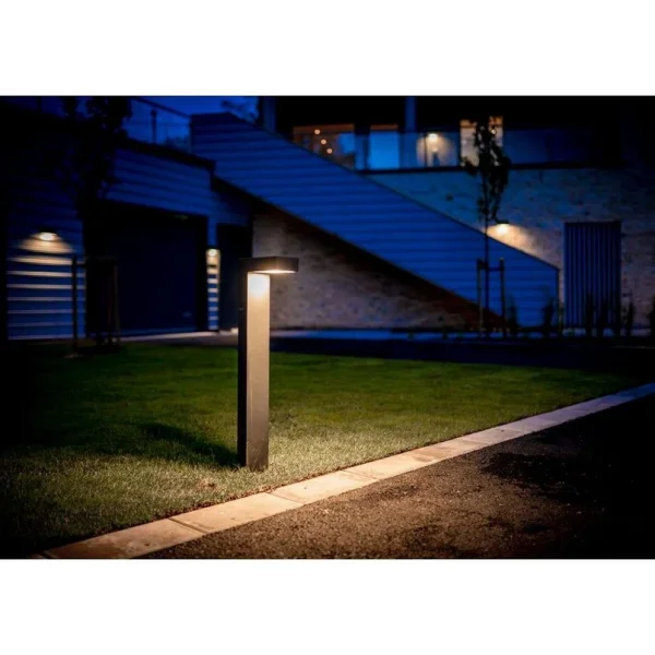 Norlys - Asker asymmetrische LED tuinpadverlichting, 55 cm, aluminium