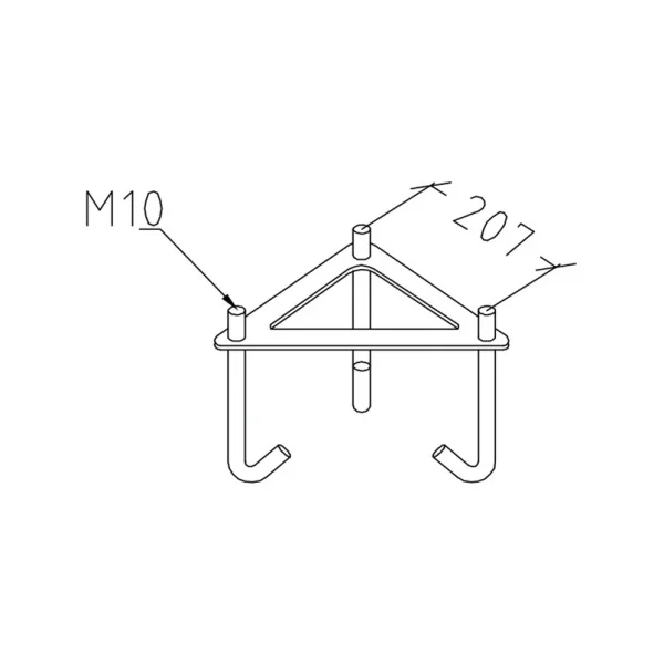 Norlys - London 2 Buiten Park Lamp Smal voor Beton Anchorage Zwart