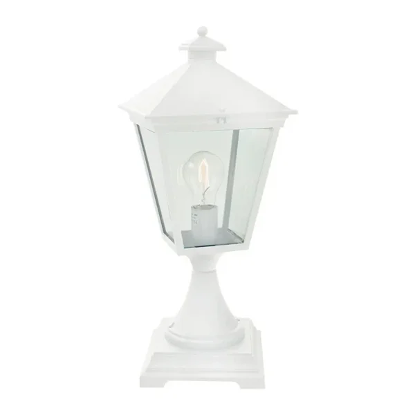 Norlys - London tuinlamp, 47 cm, wit, betonnen voet