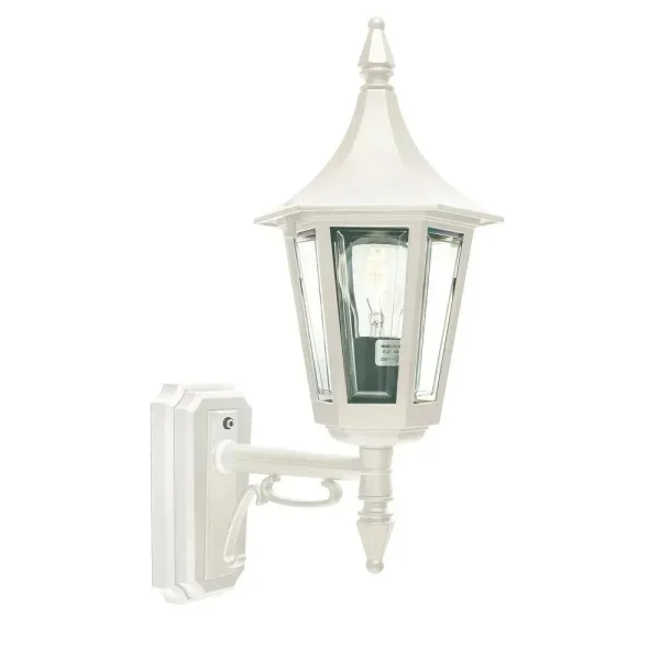 Norlys - Rimini/Milano Up Buiten Wandlamp met Hoekbeslag Wit