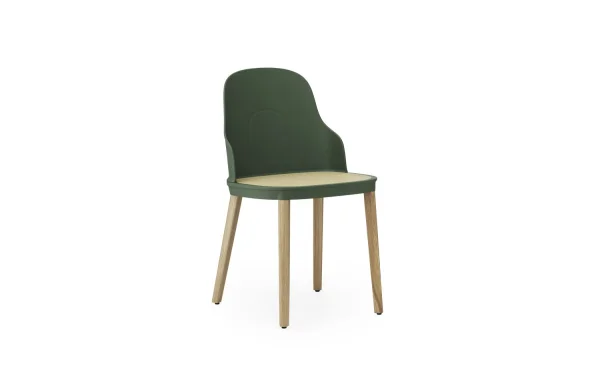 Normann Copenhagen Allez Chair Molded wicker Oak - Park Green