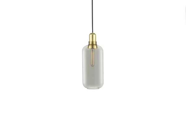 Normann Copenhagen Amp brass Hanglamp groot - rook/messing