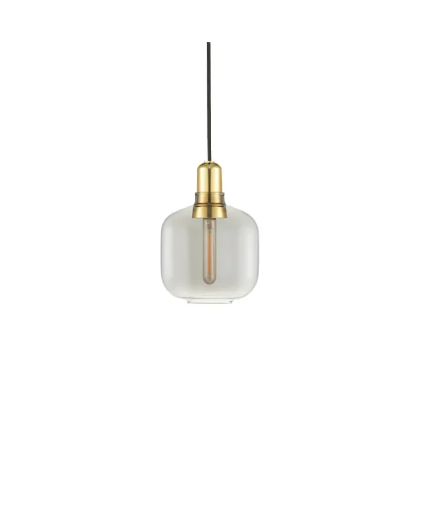 Normann Copenhagen - Amp Hanglamp Small Smoke/Geelkoper