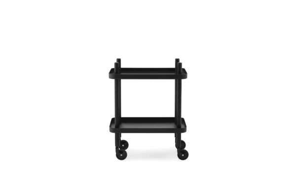 Normann Copenhagen Block Table serveerwagen - zwart/zwart