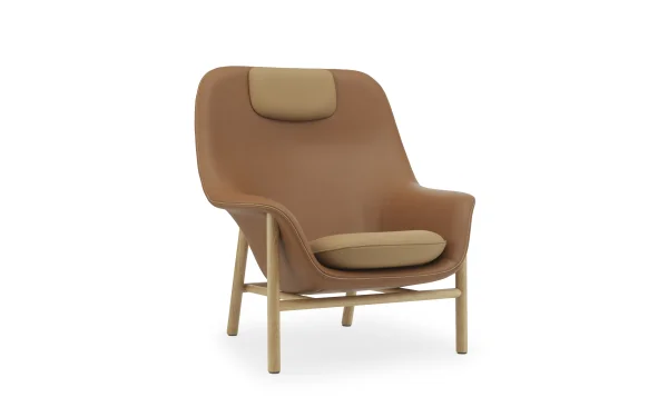 Normann Copenhagen Drape Lounge Chair Low Stalen frame - Ultra41574/Ultra41571