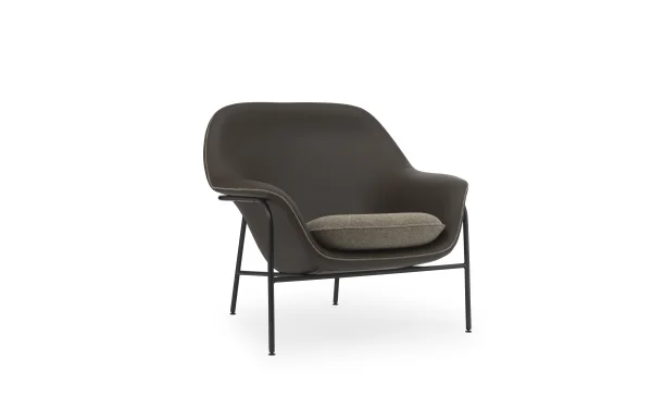 Normann Copenhagen Drape Lounge Chair Low Stalen frame - Ultra41589/Hallingdal270