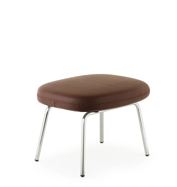 Normann Copenhagen Era kruk met stalen frame - Chroom/ Tango leer 41599