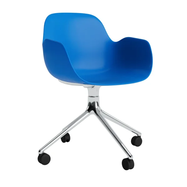 Normann Copenhagen Form Armchair Swivel draaistoel - NormannCopenhagenFormBrightBlue - aluminium