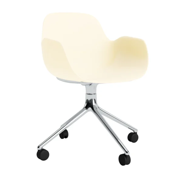 Normann Copenhagen Form Armchair Swivel draaistoel - NormannCopenhagenFormCream - aluminium