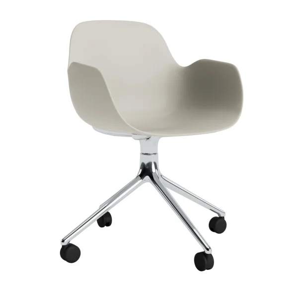 Normann Copenhagen Form Armchair Swivel draaistoel - NormannCopenhagenFormLightGrey - aluminium