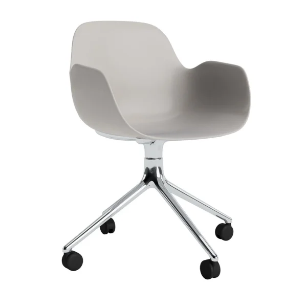 Normann Copenhagen Form Armchair Swivel draaistoel - NormannCopenhagenFormWarmGrey - aluminium