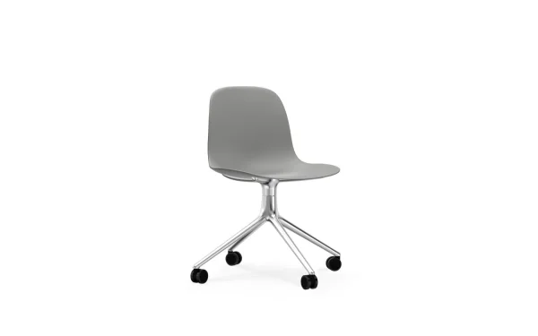 Normann Copenhagen Form Chair Swivel draaistoel - grijs - aluminium