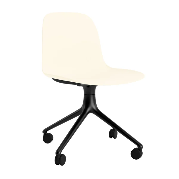 Normann Copenhagen Form Chair Swivel draaistoel - NormannCopenhagenFormCream - aluminium zwart