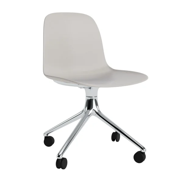 Normann Copenhagen Form Chair Swivel draaistoel - NormannCopenhagenFormWarmGrey - aluminium