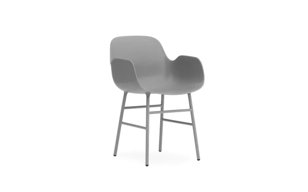 Normann Copenhagen Form fauteuil met metalen frame - grijs