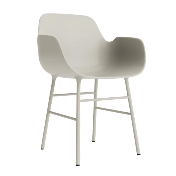 Normann Copenhagen Form fauteuil met metalen frame - NormannCopenhagenFormLightGrey