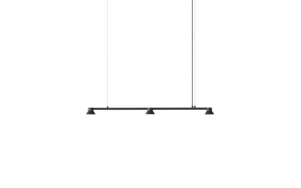 Normann Copenhagen Hat Linear Hanglamp - zwart/zwart - small