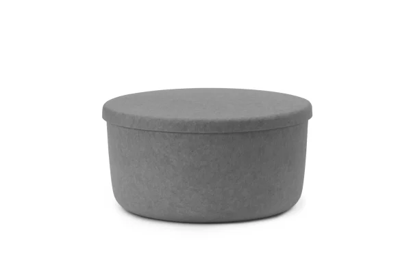 Normann Copenhagen Hide Storage Poef - grijs - large