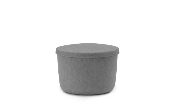 Normann Copenhagen Hide Storage Poef - grijs - small