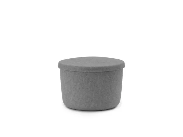 Normann Copenhagen - Hide Storage Poef Small Grey