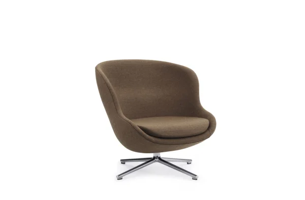 Normann Copenhagen Hyg draaibare loungefauteuil - braun