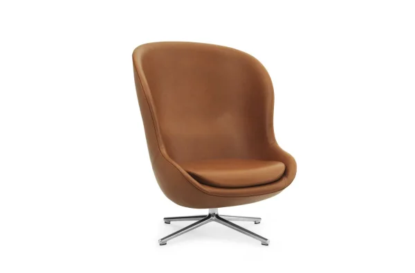 Normann Copenhagen Hyg Draaibare loungefauteuil hoog - braun