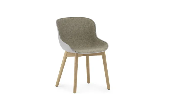 Normann Copenhagen Hyg Stoel Metaal frame/Frontbekleding - Grijs MainLineFlax - eiken