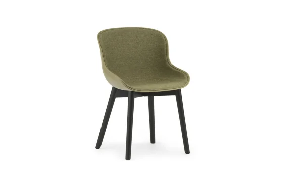 Normann Copenhagen Hyg Stoel Metaal frame/Frontbekleding - Olive Synergy - zwart