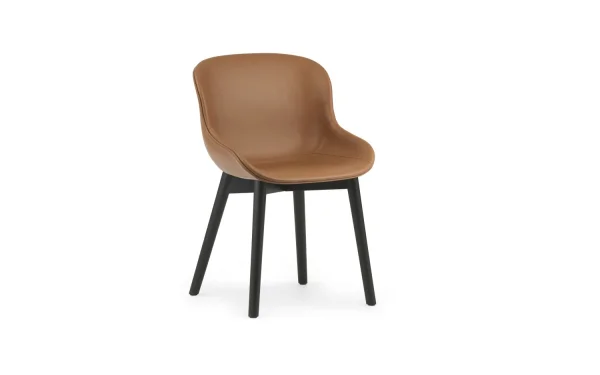 Normann Copenhagen Hyg Stoel volledige bekleding - Ultra leder - zwart