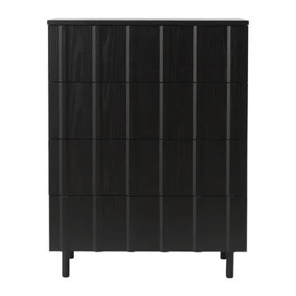 Normann Copenhagen Rib Ladekast - Eiken - Zwart