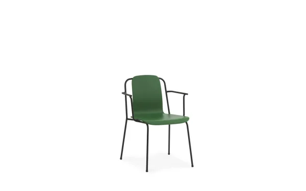 Normann Copenhagen Studio Stoel - groen - met armleuning