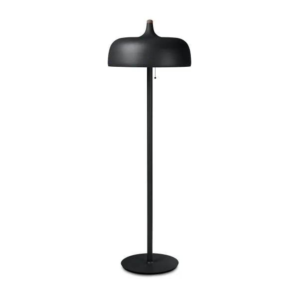 Northern Acorn vloerlamp Matzwart