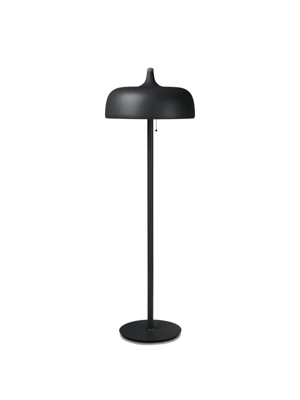 Northern Acorn Vloerlamp - zwart mat